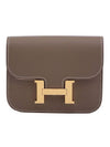 Women's Constance Slim Card Wallet Brown - HERMES - BALAAN 1