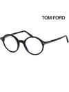 Blue light blocking glasses frame TF5834B 001 round horn rim eye protection - TOM FORD - BALAAN 7