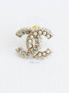 CC Logo Stone Pearl Earrings Gold - CHANEL - BALAAN 8