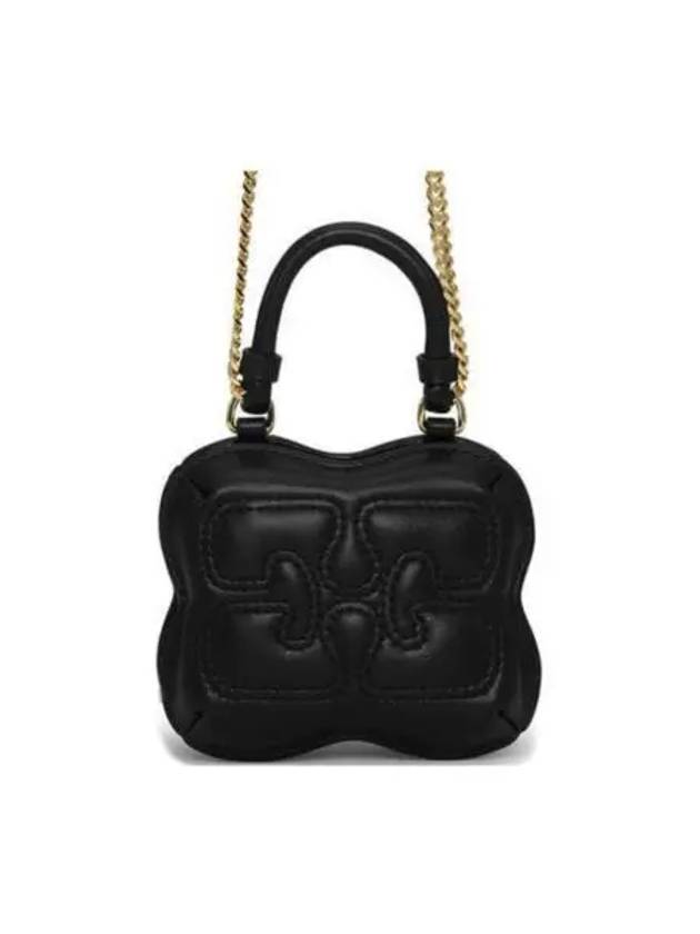 Butterfly Nano Cross Bag Black - GANNI - BALAAN 2