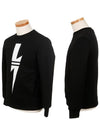 Ribbed Neoprene Sweatshirt Black - NEIL BARRETT - BALAAN 3