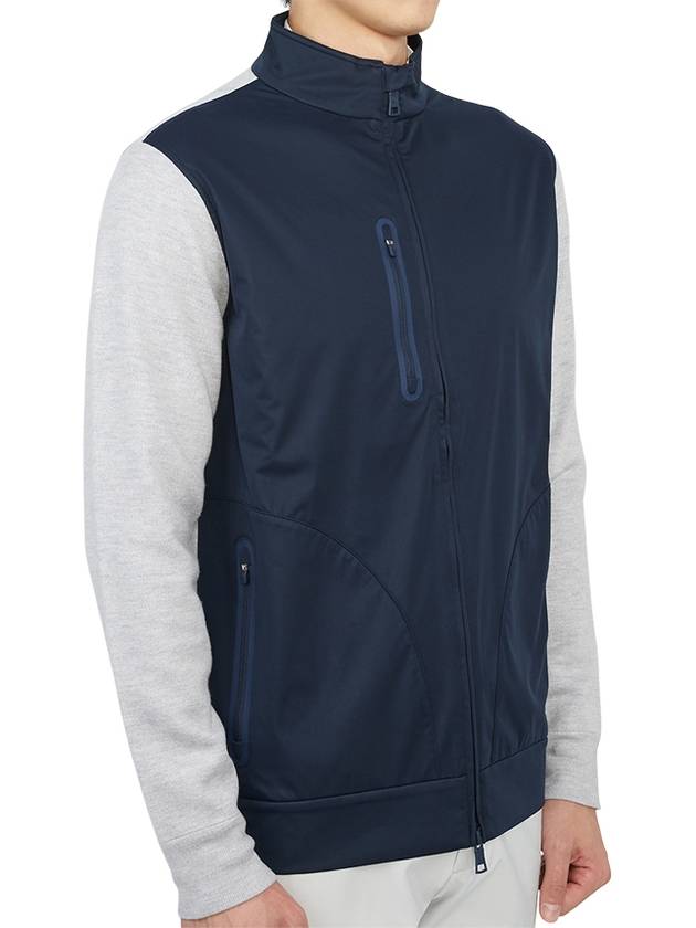 Men's Hybrid Golf Zip-Up Jacket Dark Blue - G/FORE - BALAAN 5