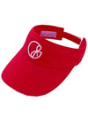 golf wear logo line color sun cap Red - J JANE - BALAAN 3