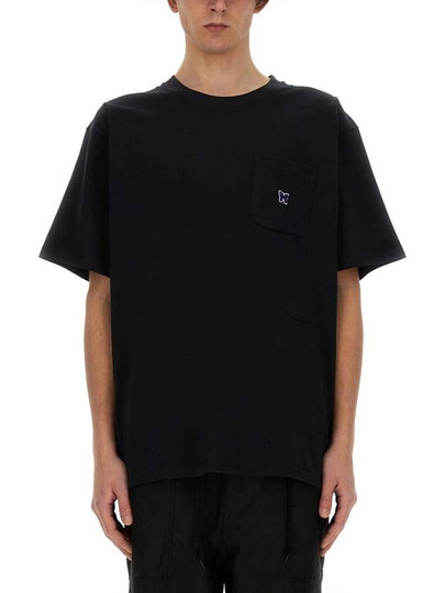 Crew Neck Poly Jersey Short Sleeve T-Shirt Black - NEEDLES - BALAAN 2