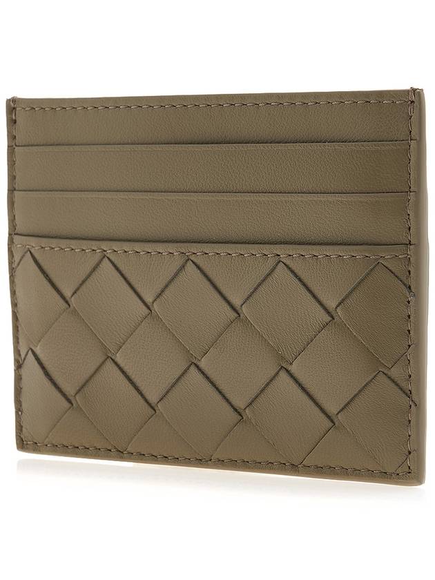 Intrecciato Leather Card Wallet Taupe - BOTTEGA VENETA - BALAAN 3