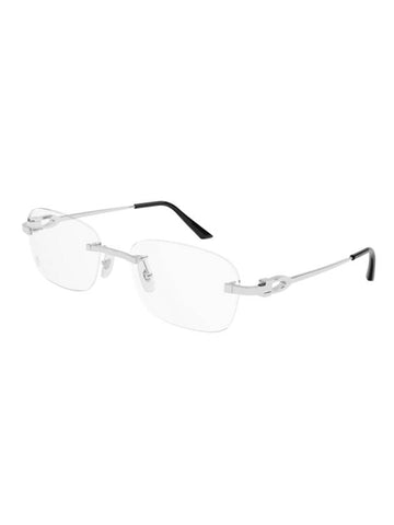 Eyewear C Deco Metal Glasses Silver - CARTIER - BALAAN 1