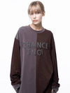 Men s M243MT01BR Snowy Reverse Sleeve Crew Neck Sweatshirt Brown - CHANCE'S NOI - BALAAN 3