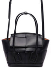 Mini Arco Shoulder Bag Black - BOTTEGA VENETA - BALAAN 3