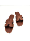 Slippers Oran Gold Sandals H021056Z - HERMES - BALAAN 8