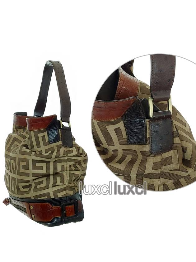 G Canvas Vintage Hobo Shoulder Bag - GIVENCHY - BALAAN 4