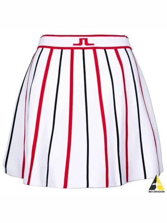 Women's River Knitted Golf Skirt White - J.LINDEBERG - BALAAN 2