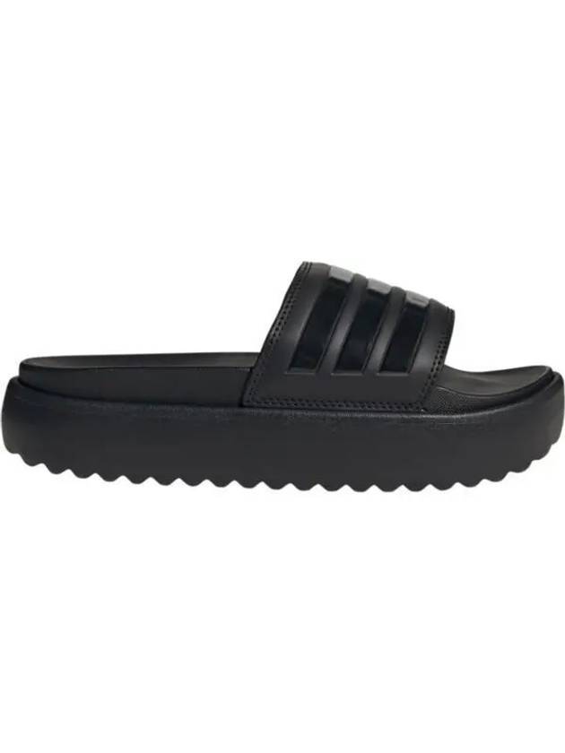 Adilette Platform Slide Slippers Black - ADIDAS - BALAAN 1