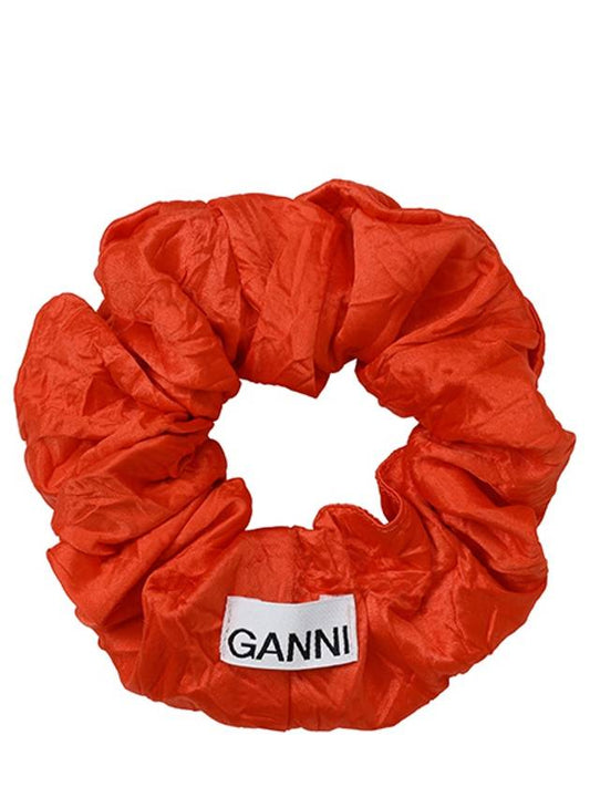 Clinkle Satin Scrunchie Hair Accessory Grenadine - GANNI - BALAAN 2