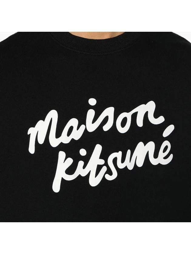 Maison Kitsune 24 handwriting logo men s brushed sweatshirt MM00301 O197 - POLO RALPH LAUREN - BALAAN 5