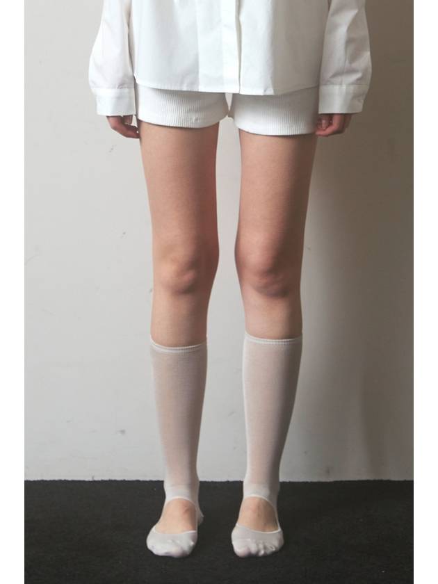 cloud ribbed shorts ivory - FOR THE WEATHER - BALAAN 1