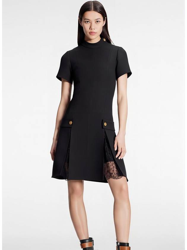 Short sleeve dress black 1AA9L3 - LOUIS VUITTON - BALAAN 8