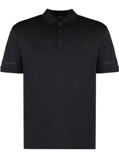 Logo Print Polo Shirt Black - HUGO BOSS - BALAAN 2