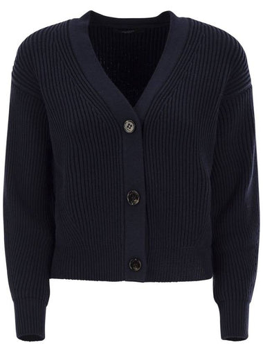 NIRVANA - Ribbed cotton yarn cardigan - WEEKEND MAX MARA - BALAAN 1