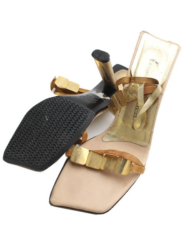 Giuseppe Zanotti gold strap sandals 37 - GIUSEPPE ZANOTTI - BALAAN 3