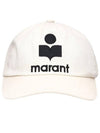 Tyron Logo Ball Cap Ecru - ISABEL MARANT - BALAAN 1