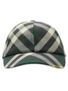 Check pattern ball cap green - BURBERRY - BALAAN 2