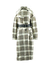 LAURIE Breasted Check Coat MA1221 22A012E 23EC - ISABEL MARANT - BALAAN 1