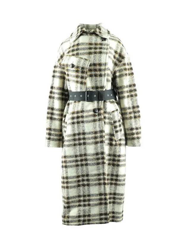 LAURIE Breasted Check Coat MA1221 22A012E 23EC - ISABEL MARANT - BALAAN 2