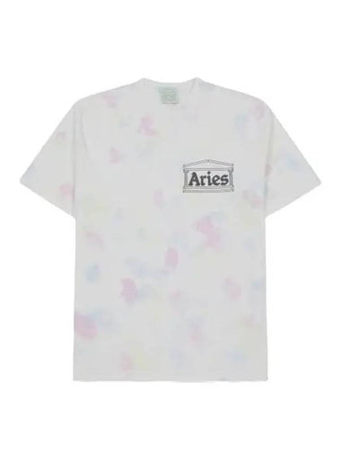 Aries Summer Tie Dye Temple Short Sleeve T Shirt Multi - ARIES - BALAAN 1