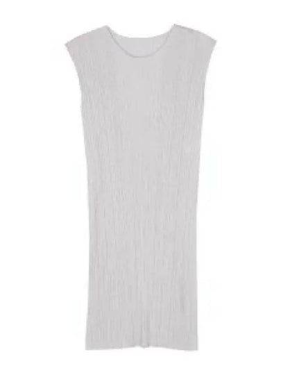 Pleated Midi Dress Grey - ISSEY MIYAKE - BALAAN 2