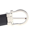 Gancini Reversible Leather Belt Black - SALVATORE FERRAGAMO - BALAAN 6