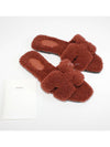 Oran Fleece Shearling Sandals Slippers H212178ZH - HERMES - BALAAN 3