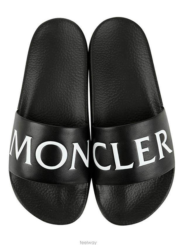 Logo Slippers Black - MONCLER - BALAAN 2