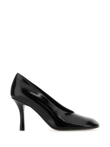 Black baby leather pump heels 271024 - BURBERRY - BALAAN 1