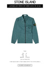 Men's Old Effect Overshirt Zip-Up Jacket Petrol - STONE ISLAND - BALAAN 3