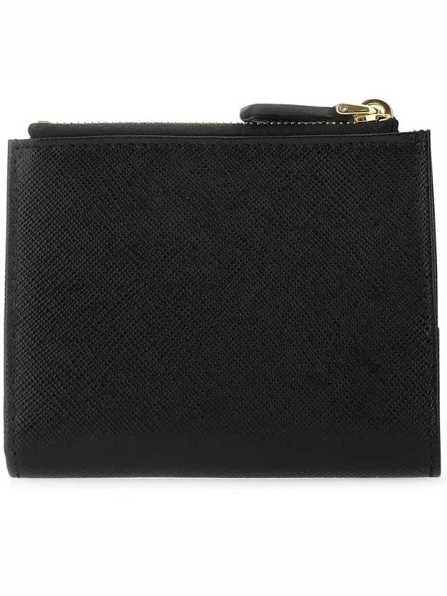 Small Saffiano Half Wallet Black - PRADA - BALAAN 5