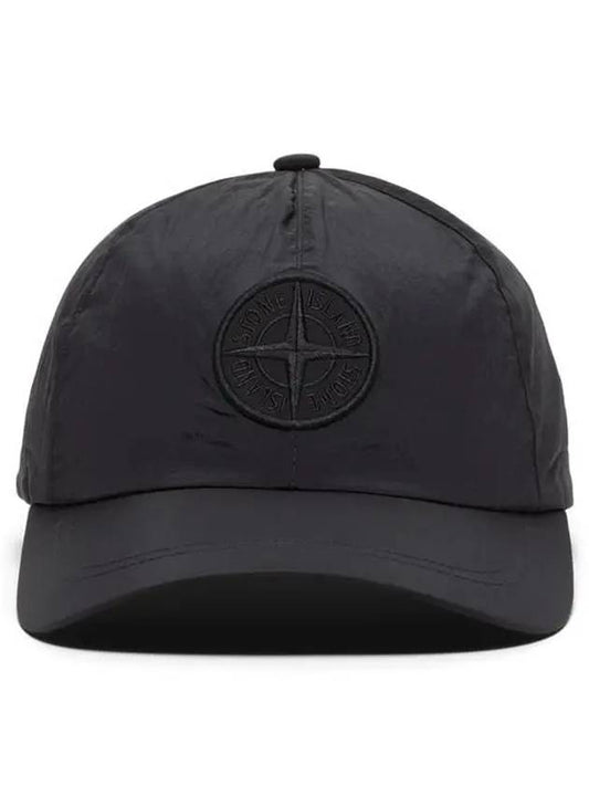 Logo Nylon Metal 6-Panel Ball Cap Black - STONE ISLAND - BALAAN 2