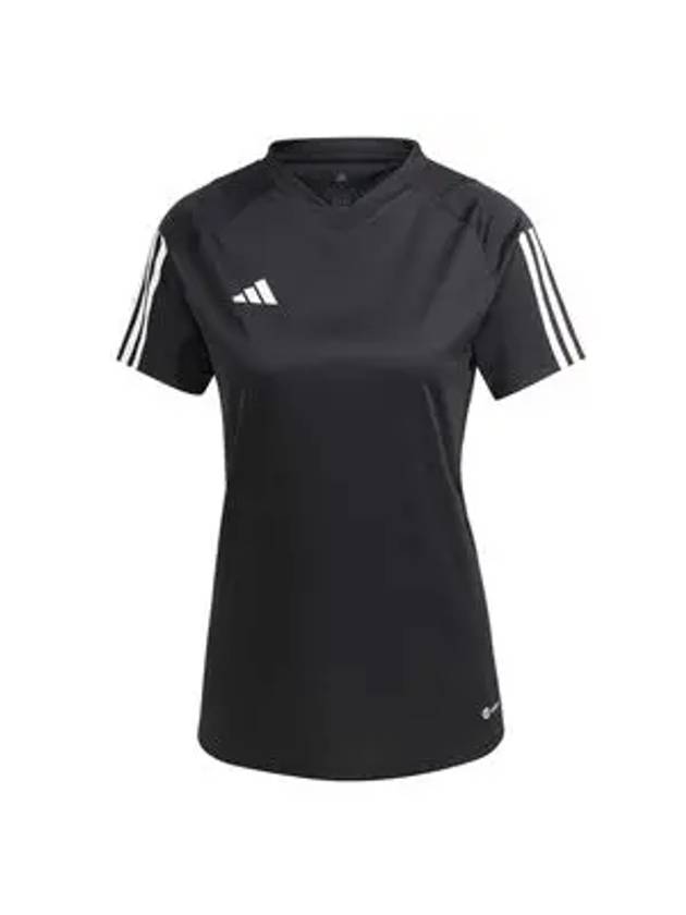 Women's Tiro 23 Competition Short Sleeve T-Shirt Black - ADIDAS - BALAAN 1