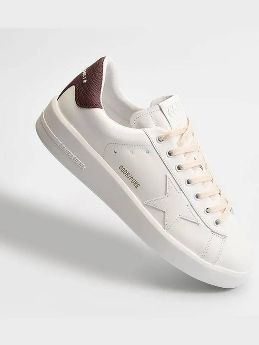 F003251 Pure Sneakers White Burgundy - GOLDEN GOOSE - BALAAN 1