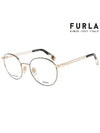 Glasses Frame VFU505 0301 Round Metal Women - FURLA - BALAAN 2