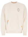 Crew Neck Oversized Sweatshirt Ecru - MARCELO BURLON - BALAAN 2