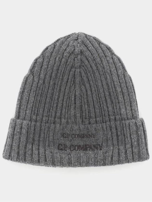 Embroidered Logo Beanie Grey - CP COMPANY - BALAAN 2