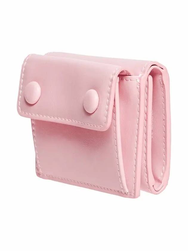 Le Mask Dot Pocket 3-fold Half Wallet Baby Pink - LE MASQUE - BALAAN 5