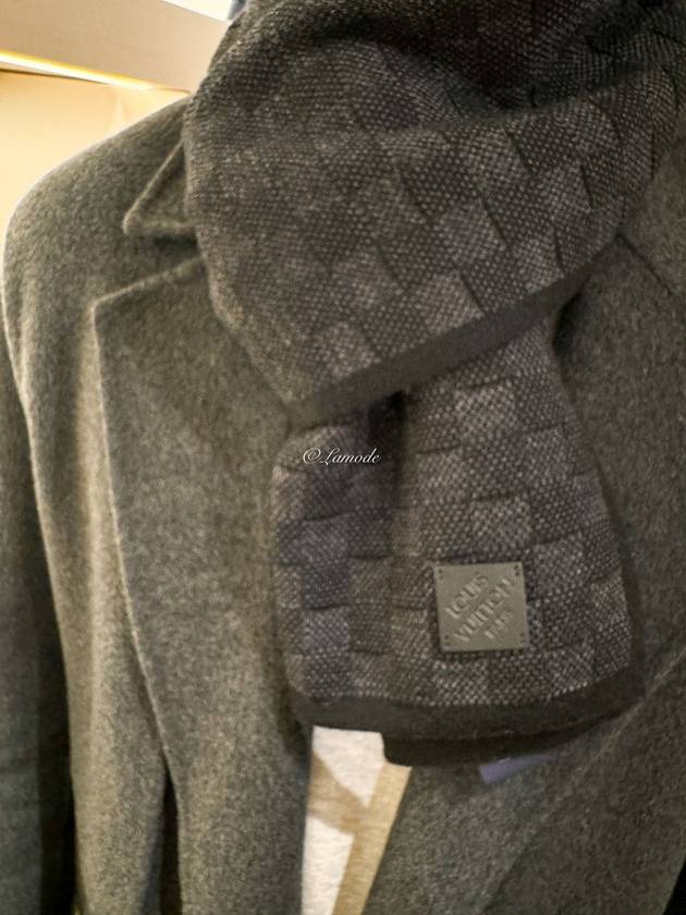 Neo Petit Damier Scarf Dark Grey - LOUIS VUITTON - BALAAN 4