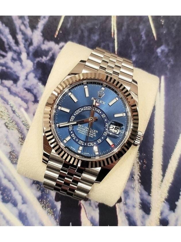 Skydweller Blue Plate Jubilee Steel 20 Years - ROLEX - BALAAN 3