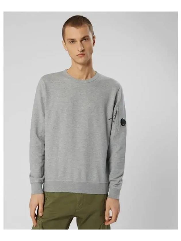 Lens Waffen Garment Dye Sweatshirt Gray - CP COMPANY - BALAAN 2