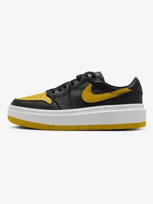 Jordan 1 Elevate Low Top Sneakers Black Yellow Ocher - NIKE - BALAAN 2