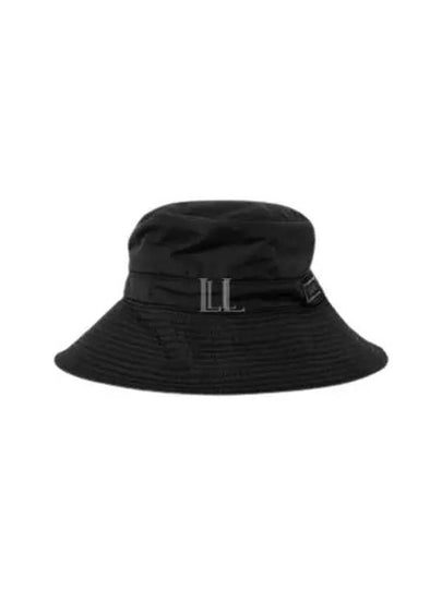 Tech Logo Patch Bucket Hat Black - GANNI - BALAAN 2