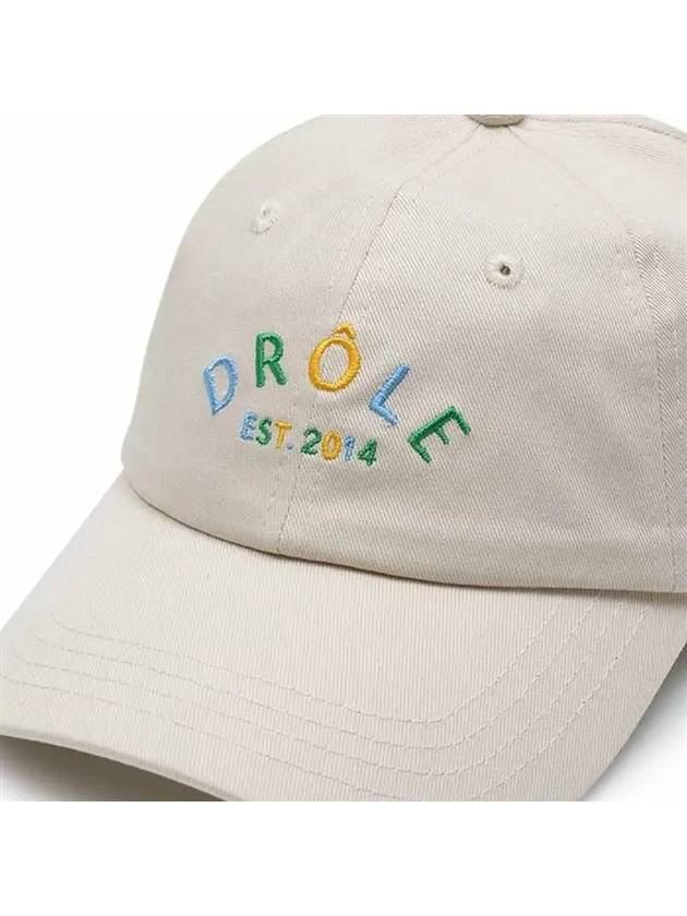 Drold Monsieur Unisex Lettering Ball Cap Ivory CP121 CO027 LBG - DROLE DE MONSIEUR - BALAAN 4