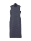 FF motif sleeveless midi dress blue - FENDI - BALAAN 2