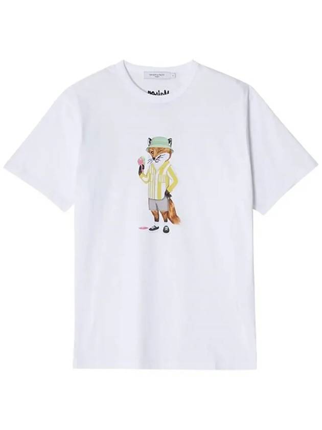 Dressed Fox Regular Short Sleeve T-Shirt White - MAISON KITSUNE - BALAAN 5